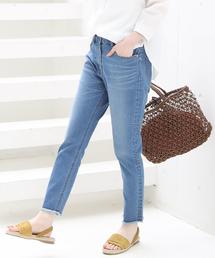 coen | ストレッチデニムスリムクロップドパンツ(デニムパンツ)