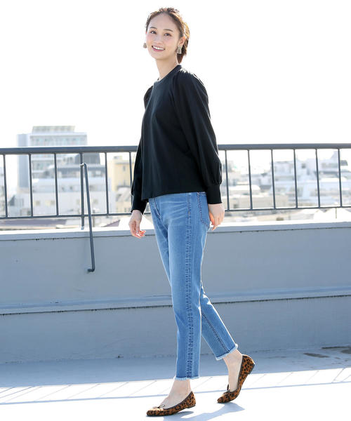 coen(コーエン)の「ストレッチデニムスリムクロップドパンツ(デニムパンツ・レディース・ライトブルー/ネイビー・LARGE/SMALL/MEDIUM)」の17枚目の写真