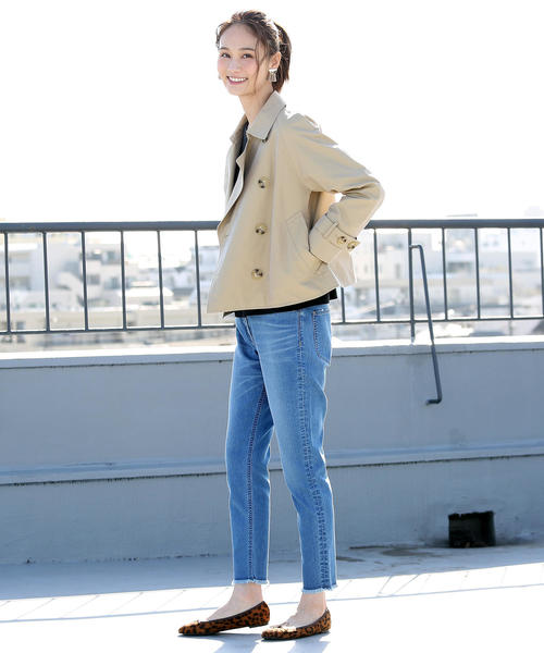 coen(コーエン)の「ストレッチデニムスリムクロップドパンツ(デニムパンツ・レディース・ライトブルー/ネイビー・LARGE/SMALL/MEDIUM)」の10枚目の写真