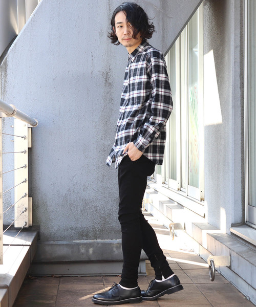 Confirm（コンファーム）の「Confirm / コンファーム チェックネルシャツ（シャツ/ブラウス・メンズ・ブラック/ベージュ/ネイビー/ブラウン/グレー/レッド・M/L）」の9枚目の写真