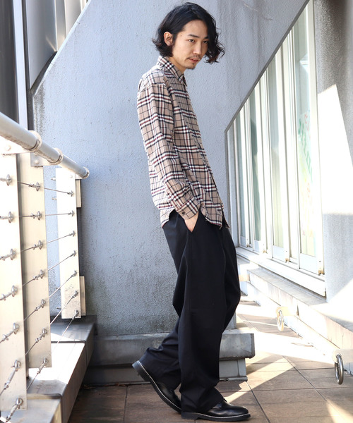 Confirm（コンファーム）の「Confirm / コンファーム チェックネルシャツ（シャツ/ブラウス・メンズ・ブラック/ベージュ/ネイビー/ブラウン/グレー/レッド・M/L）」の13枚目の写真