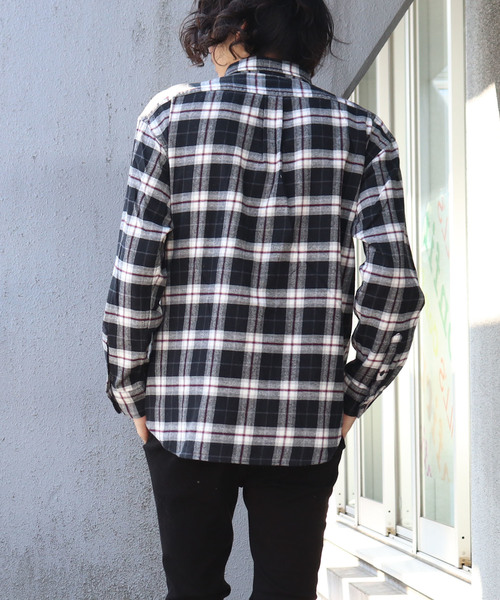 Confirm（コンファーム）の「Confirm / コンファーム チェックネルシャツ（シャツ/ブラウス・メンズ・ブラック/ベージュ/ネイビー/ブラウン/グレー/レッド・M/L）」の18枚目の写真