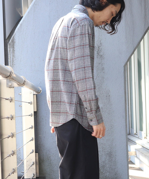 Confirm（コンファーム）の「Confirm / コンファーム チェックネルシャツ（シャツ/ブラウス・メンズ・ブラック/ベージュ/ネイビー/ブラウン/グレー/レッド・M/L）」の21枚目の写真