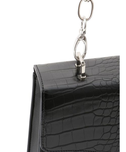 MURUA（ムルーア）の「スクエアメタルショルダーBAG（ショルダーバッグ・レディース・ブラック/ベージュ/ライトグリーン・FREE）」の12枚目の写真