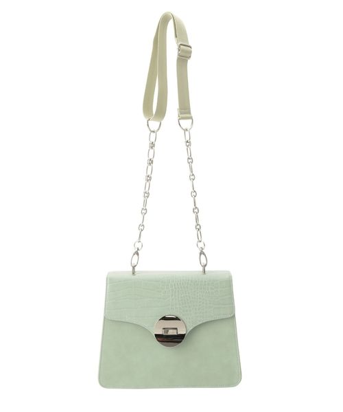 MURUA（ムルーア）の「スクエアメタルショルダーBAG（ショルダーバッグ・レディース・ブラック/ベージュ/ライトグリーン・FREE）」の15枚目の写真