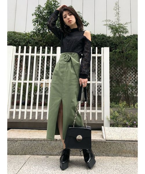 MURUA（ムルーア）の「スクエアメタルショルダーBAG（ショルダーバッグ・レディース・ブラック/ベージュ/ライトグリーン・FREE）」の18枚目の写真