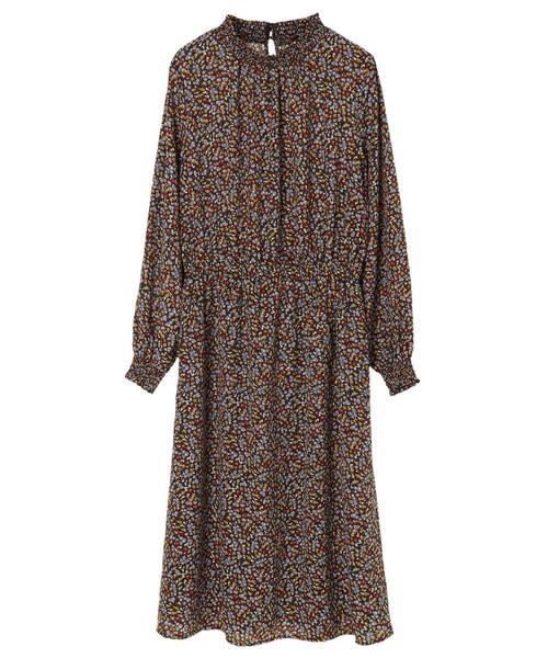 YECCA VECCA（イェッカヴェッカ）の「・小花プリントロングワンピース（ワンピース・レディース・マルチ/ラベンダー・FREE）」の4枚目の写真