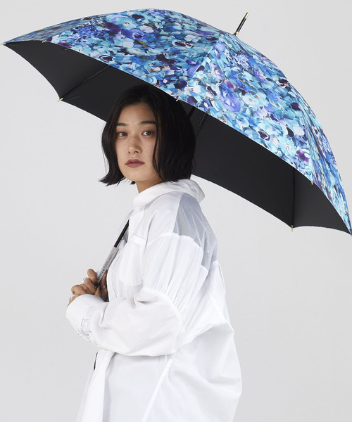 Wpc.（ダブリュピーシー）の「plantica×Wpc. フラワーアンブレラ ロング（長傘・レディース・ブラック/ネイビー/ピンク/オレンジ/ブルー/ブラック系その他・FREE）」の10枚目の写真