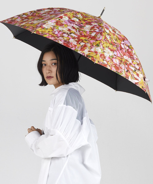 Wpc.（ダブリュピーシー）の「plantica×Wpc. フラワーアンブレラ ロング（長傘・レディース・ブラック/ネイビー/ピンク/オレンジ/ブルー/ブラック系その他・FREE）」の7枚目の写真