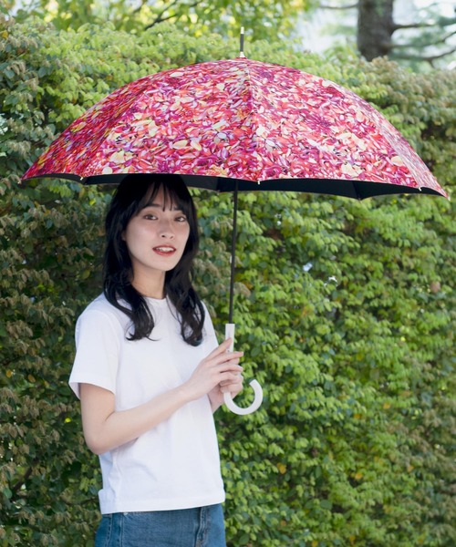 Wpc.（ダブリュピーシー）の「plantica×Wpc. フラワーアンブレラ ロング（長傘・レディース・ブラック/ネイビー/ピンク/オレンジ/ブルー/ブラック系その他・FREE）」の9枚目の写真