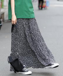 Girly Doll | 花柄ロングプリーツスカート(スカート)