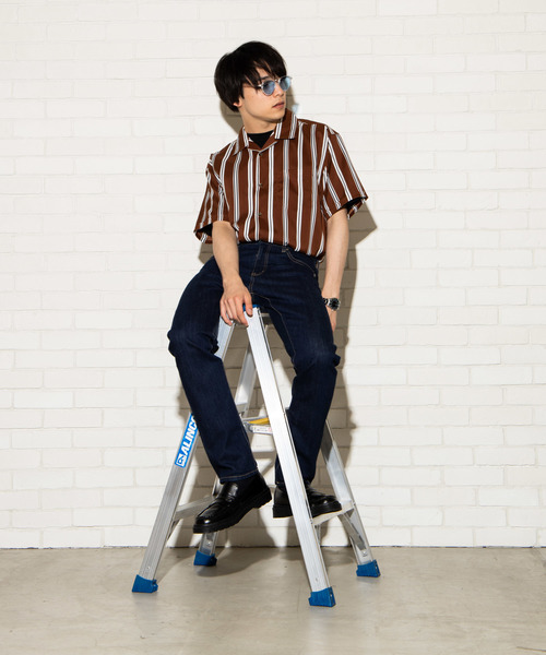 WEGO（ウィゴー）の「WEGO/クラブストライプ開襟ポプリンシャツ（シャツ/ブラウス・メンズ・その他1/その他2/その他3/その他4/その他8/その他7/その他6/その他5・MEDIUM/LARGE）」の16枚目の写真