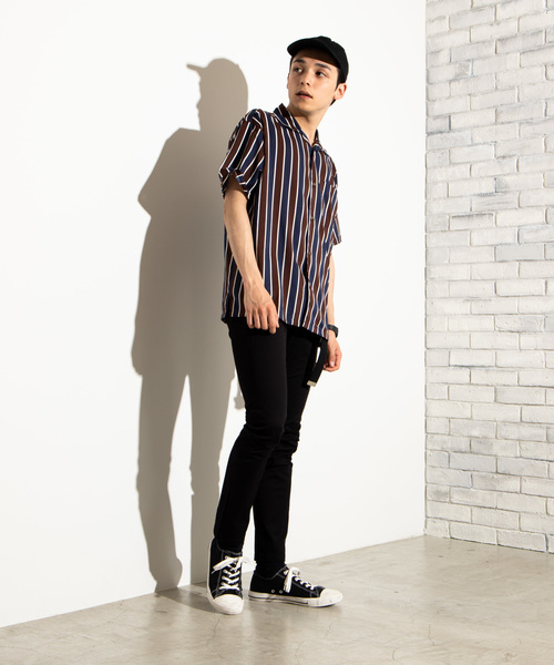 WEGO（ウィゴー）の「WEGO/クラブストライプ開襟ポプリンシャツ（シャツ/ブラウス・メンズ・その他1/その他2/その他3/その他4/その他8/その他7/その他6/その他5・MEDIUM/LARGE）」の20枚目の写真