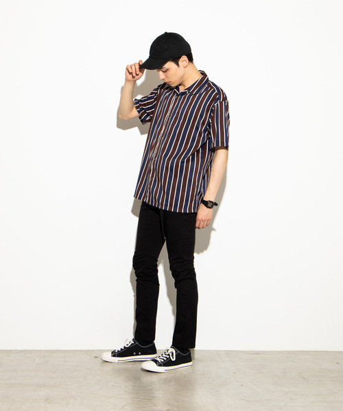 WEGO（ウィゴー）の「WEGO/クラブストライプ開襟ポプリンシャツ（シャツ/ブラウス・メンズ・その他1/その他2/その他3/その他4/その他8/その他7/その他6/その他5・MEDIUM/LARGE）」の21枚目の写真