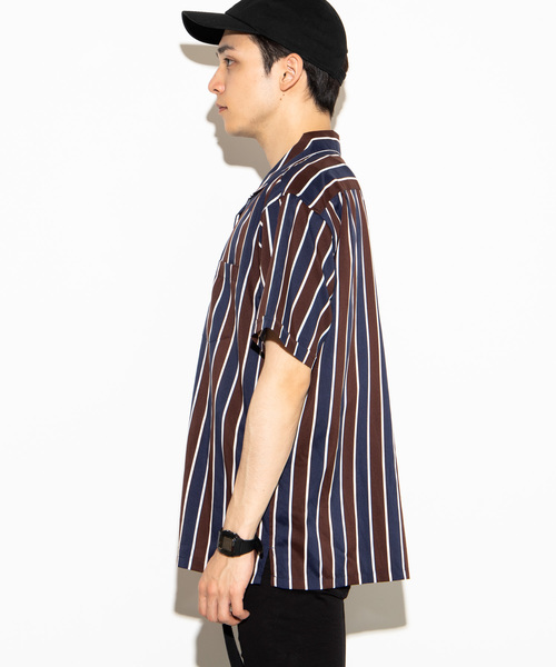 WEGO（ウィゴー）の「WEGO/クラブストライプ開襟ポプリンシャツ（シャツ/ブラウス・メンズ・その他1/その他2/その他3/その他4/その他8/その他7/その他6/その他5・MEDIUM/LARGE）」の10枚目の写真