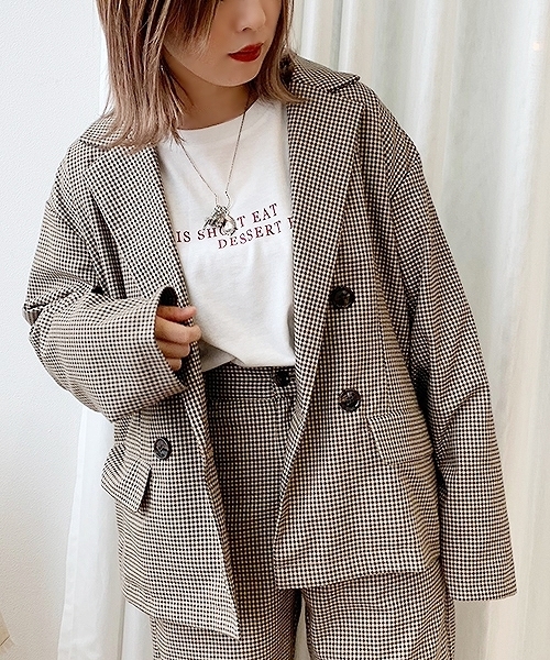 apres jour mignon(アプレジュールミニョン)の「Wテーラードジャケット【ZOZOTOWN限定アイテム】(テーラードジャケット)」|その他