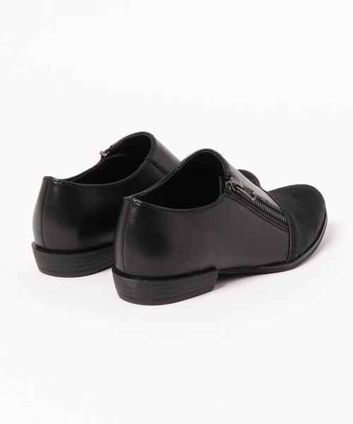 ALL BLACK（オールブラック）の「ALL BLACK サイドファスナーシューズ（その他シューズ・レディース・ブラック/シルバー・37/38/36/35/39）」の3枚目の写真