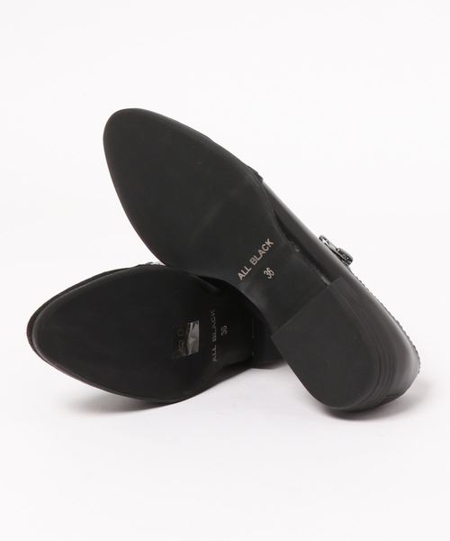 ALL BLACK（オールブラック）の「ALL BLACK サイドファスナーシューズ（その他シューズ・レディース・ブラック/シルバー・37/38/36/35/39）」の4枚目の写真