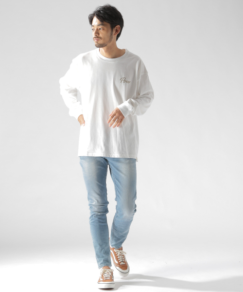 BAYFLOW(ベイフロー)の「【POSER(ポーザー)】バックプリントL/S TEE(Tシャツ/カットソー・メンズ・ホワイト/ブラック/オフホワイト/チャコール・MEDIUM/LARGE)」の6枚目の写真
