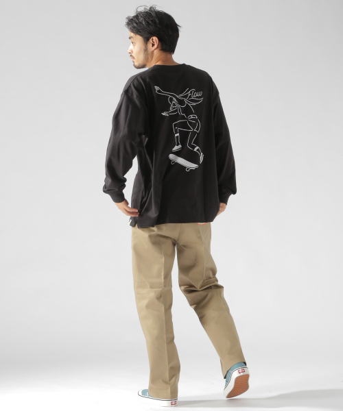 BAYFLOW(ベイフロー)の「【POSER(ポーザー)】バックプリントL/S TEE(Tシャツ/カットソー・メンズ・ホワイト/ブラック/オフホワイト/チャコール・MEDIUM/LARGE)」の12枚目の写真