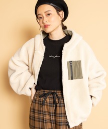 WEGO | WEGO/リバーシブルボアフリースパーカー(ブルゾン)