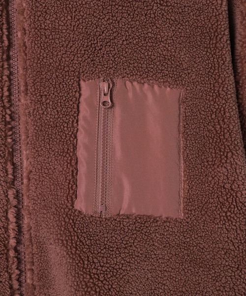 WEGO(ウィゴー)の「WEGO/リバーシブルボアフリースパーカー(ブルゾン・レディース・ホワイト/ベージュ/ピンク/ライトパープル/ライトピンク/ホワイト系その他・FREE)」の7枚目の写真