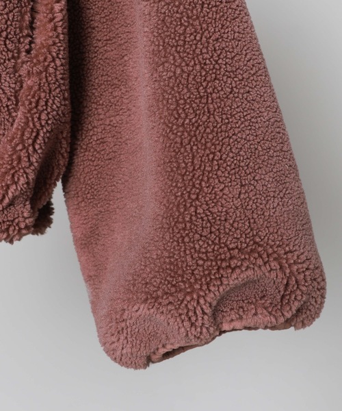 WEGO(ウィゴー)の「WEGO/リバーシブルボアフリースパーカー(ブルゾン・レディース・ホワイト/ベージュ/ピンク/ライトパープル/ライトピンク/ホワイト系その他・FREE)」の9枚目の写真