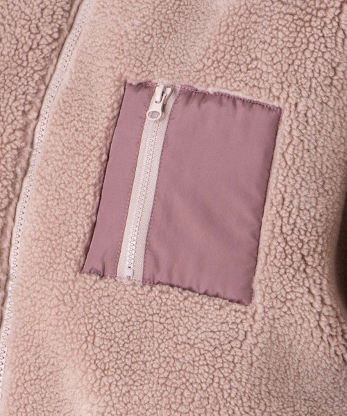 WEGO(ウィゴー)の「WEGO/リバーシブルボアフリースパーカー(ブルゾン・レディース・ホワイト/ベージュ/ピンク/ライトパープル/ライトピンク/ホワイト系その他・FREE)」の15枚目の写真