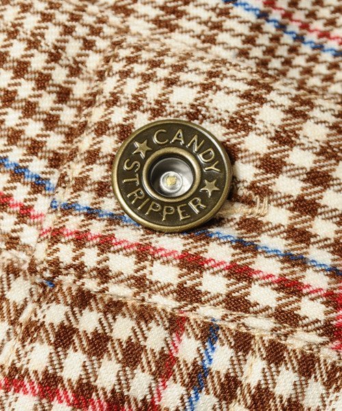 Candy Stripper(キャンディストリッパー)の「REFIND CHECK BAGGY パンツ(その他パンツ・レディース・ブラウン/カーキ・1/2)」の9枚目の写真