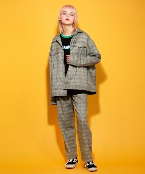 Candy Stripper(キャンディストリッパー)の「REFIND CHECK BAGGY パンツ(その他パンツ・レディース・ブラウン/カーキ・1/2)」の13枚目の写真