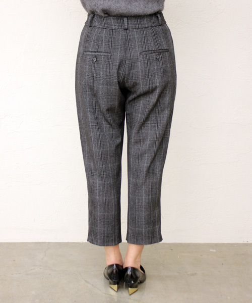 mystic（ミスティック）の「チェックタックパンツ（スラックス・レディース・グレー/チャコールグレー・FREE）」の4枚目の写真