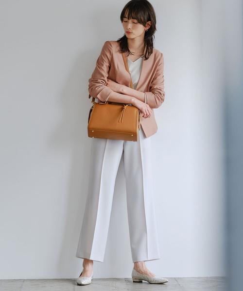 美品♡グリーンレーベルリラクシング ノーカラージャケット L 卒業式 セレモニー green label relaxing｜グリーンレーベル リラクシングのノー