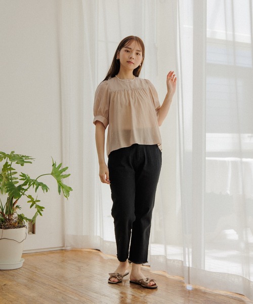 flower(フラワー)の「ステップフリンジパンツ(デニムパンツ・レディース・ブラック/ブルー・FREE)」の19枚目の写真