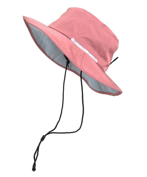 emesuelee(エメスーリー)の「撥水 パステルカラー アドベンチャーハット(ハット・メンズ・マスタード/ライトグレー/ブラック/ピンク・フリー)」の4枚目の写真