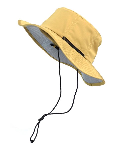 emesuelee(エメスーリー)の「撥水 パステルカラー アドベンチャーハット(ハット・メンズ・マスタード/ライトグレー/ブラック/ピンク・フリー)」の3枚目の写真