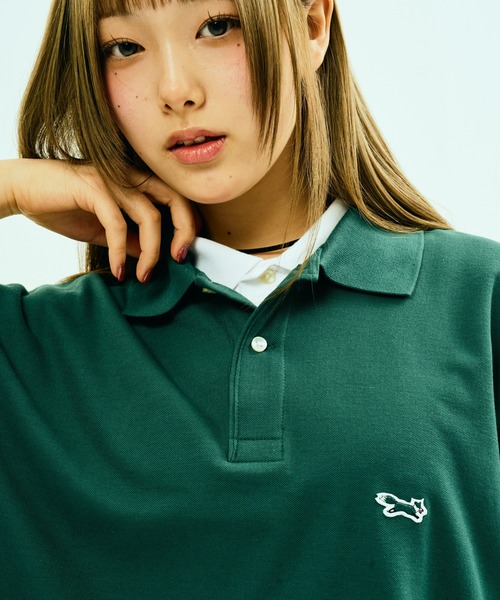 PENNEYS(ぺニーズ)の「PENNEY'S / ペニーズ THE FOX ONE-POINT POLO SHIRTS フォックス ワンポイント ポロシャツ(ポロシャツ・メンズ・パープル/モスグリーン/ネイビー/ホワイト/ピンク/ブラック/グリーン・X-LARGE/LARGE/XX-LARGE/MEDIUM)」の3枚目の写真