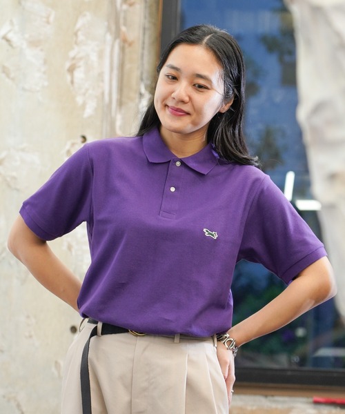 PENNEYS(ぺニーズ)の「PENNEY'S / ペニーズ THE FOX ONE-POINT POLO SHIRTS フォックス ワンポイント ポロシャツ(ポロシャツ・メンズ・パープル/モスグリーン/ネイビー/ホワイト/ピンク/ブラック/グリーン・X-LARGE/LARGE/XX-LARGE/MEDIUM)」の14枚目の写真