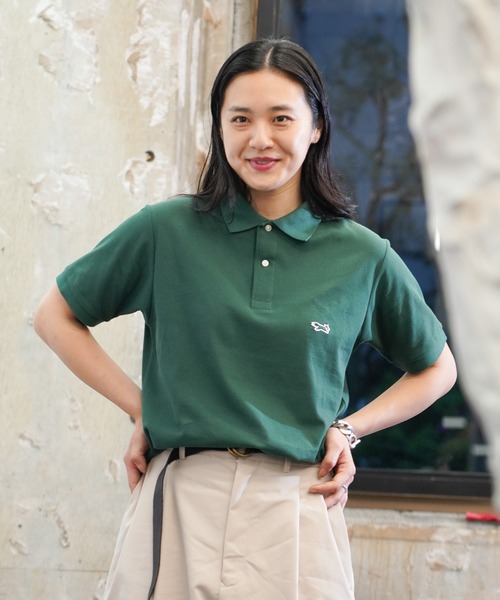 PENNEYS(ぺニーズ)の「PENNEY'S / ペニーズ THE FOX ONE-POINT POLO SHIRTS フォックス ワンポイント ポロシャツ(ポロシャツ・メンズ・パープル/モスグリーン/ネイビー/ホワイト/ピンク/ブラック/グリーン・X-LARGE/LARGE/XX-LARGE/MEDIUM)」の16枚目の写真