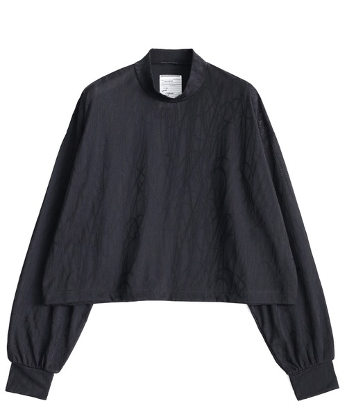 SHAREEF(シャリーフ)の「GRAFFITI JQ MOCK NECK SHORT PO(Tシャツ/カットソー・メンズ・ホワイト/ブラック/ダークグリーン・1/2/3)」の2枚目の写真
