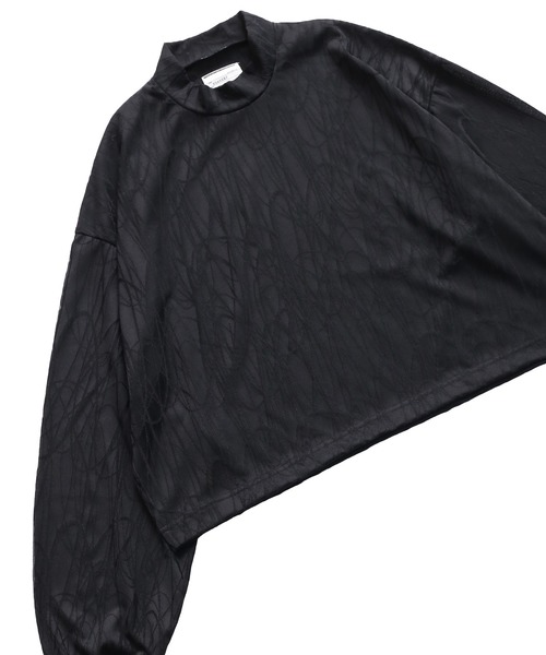 SHAREEF(シャリーフ)の「GRAFFITI JQ MOCK NECK SHORT PO(Tシャツ/カットソー・メンズ・ホワイト/ブラック/ダークグリーン・1/2/3)」の8枚目の写真