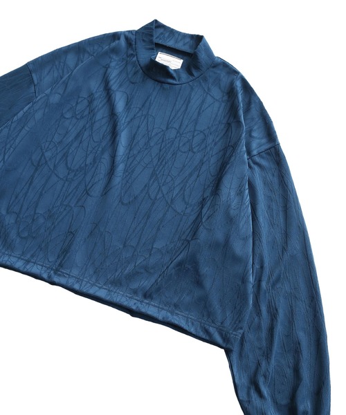 SHAREEF(シャリーフ)の「GRAFFITI JQ MOCK NECK SHORT PO(Tシャツ/カットソー・メンズ・ホワイト/ブラック/ダークグリーン・1/2/3)」の9枚目の写真