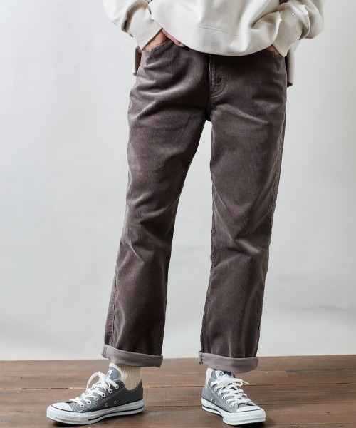 cepo（セポ）の「コーデュロイ　ホールドアップクロップドパンツ　２（その他パンツ・レディース・グレー/オフホワイト/サックスブルー/ワインレッド/オリーブ・S/M/L）」の3枚目の写真