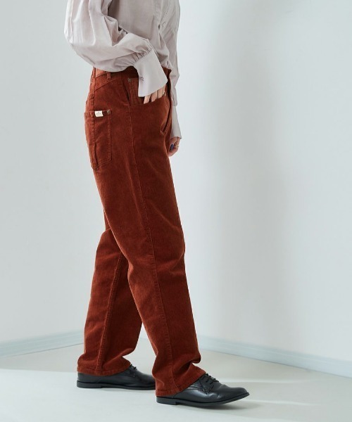 cepo（セポ）の「コーデュロイ　ホールドアップクロップドパンツ　２（その他パンツ・レディース・グレー/オフホワイト/サックスブルー/ワインレッド/オリーブ・S/M/L）」の5枚目の写真