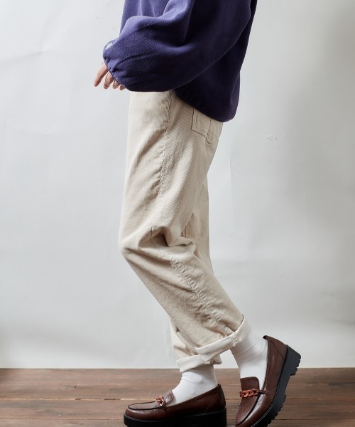 cepo（セポ）の「コーデュロイ　ホールドアップクロップドパンツ　２（その他パンツ・レディース・グレー/オフホワイト/サックスブルー/ワインレッド/オリーブ・S/M/L）」の7枚目の写真