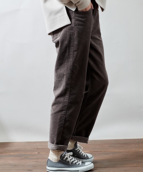 cepo（セポ）の「コーデュロイ　ホールドアップクロップドパンツ　２（その他パンツ・レディース・グレー/オフホワイト/サックスブルー/ワインレッド/オリーブ・S/M/L）」の10枚目の写真