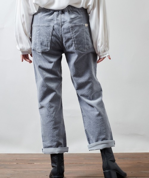 cepo（セポ）の「コーデュロイ　ホールドアップクロップドパンツ　２（その他パンツ・レディース・グレー/オフホワイト/サックスブルー/ワインレッド/オリーブ・S/M/L）」の14枚目の写真