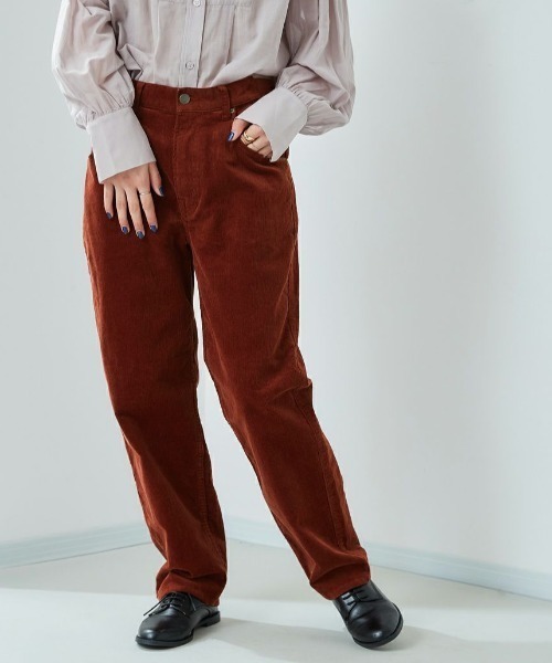 cepo（セポ）の「コーデュロイ　ホールドアップクロップドパンツ　２（その他パンツ・レディース・グレー/オフホワイト/サックスブルー/ワインレッド/オリーブ・S/M/L）」の16枚目の写真