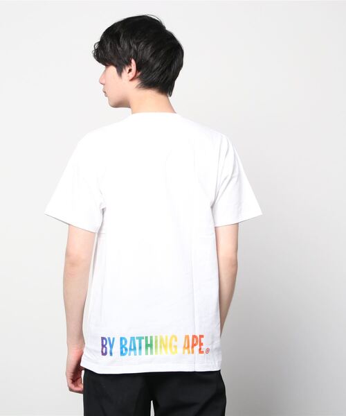 A BATHING APE(アベイシングエイプ)の「RAINBOW APE FACE ON BAPE STA TEE M(Tシャツ/カットソー・メンズ・ブラック/ホワイト・SMALL/MEDIUM)」の3枚目の写真