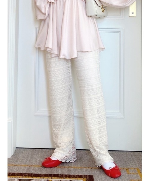 jumelle(ジュメロ)の「レースパンツ(その他パンツ・レディース・ベージュ/ブラック・FREE)」の1枚目の写真
