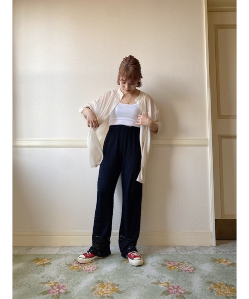 じゅんじゅん&pal クロシェ編みパンツ　90cm セール】クロシェレースパンツ（その他パンツ）｜Pierrot